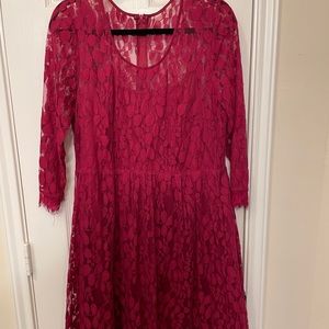 Torrid lace overlay dress